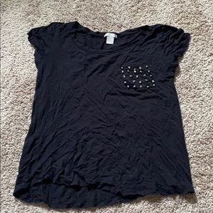 Studded pocket tee